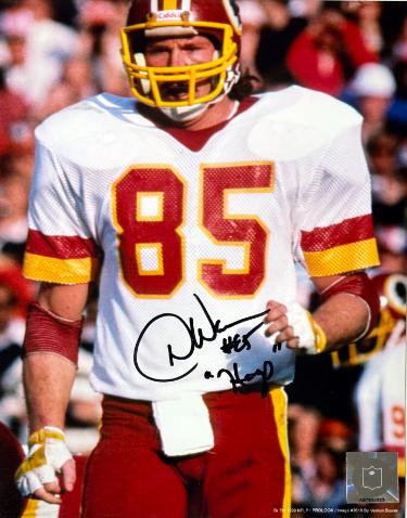 Don Warren signed Washington NFL 8x10 Photo #85 W/ HOGS minor dings- COA