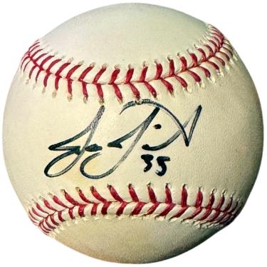 Jason Jaramillo signed OFC Rawlings Major League Baseball #35 minor tone- COA (Pittsburgh Pirates)