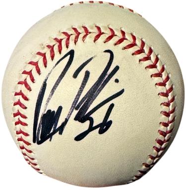 Ronny Paulino signed Official Rawlings Major League Baseball #26- COA (Pirates)