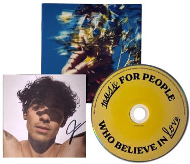 Joe Jonas signed 2025 Music for People Who Believe in Love 3.75x3.75 Art Card Insert/CD/Case- COA