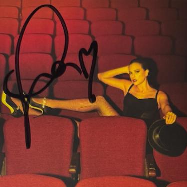 Taylor Swift 2025 The Life of a Showgirl CD Signed 4.75 Inch X 4.75 Inch Photo Art Card #4 w/ Heart- Beckett Review