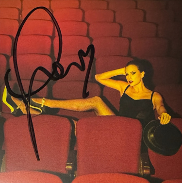 Taylor Swift 2025 The Life of a Showgirl CD Signed 4.75 Inch X 4.75 Inch Photo Art Card #4 w/ Heart- Beckett Review