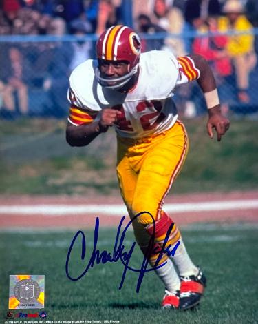 Charley Taylor signed Washington NFL Licensed 8X10 Photo minor dings- NFL Alumni COA (HOF)