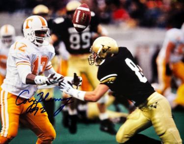 Cory Fleming signed Tennessee Vols 8x10 Photo #12 minor ding- COA (Vs Vanderbilt)