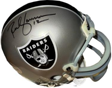 Rich Gannon signed Oakland Raiders Riddell NFL Mini Helmet #12- Playoff Hologram