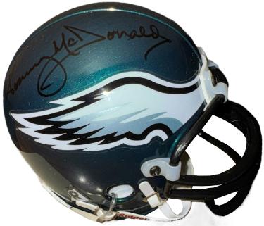 Tommy McDonald signed Philadelphia Eagles Riddell NFL Mini Helmet- Topps Certified Holo/COA (HOF)