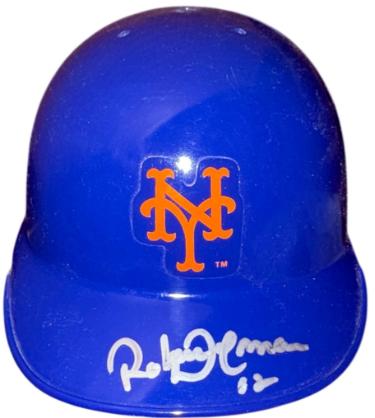 Roberto Alomar signed New York Mets Riddell MLB Mini Batting Helmet- Topps Certified Holo/COA (HOF/10 GG)