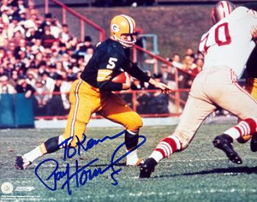 Paul Hornung signed Green Bay Packers NFL 8X10 Photo #5 To Kevin- COA