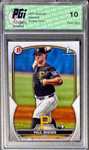 Paul Skenes 2023 Bowman Rookie Card (RC) #BD-14- PGI Graded 10 Gem Mint (Pittsburgh Pirates)