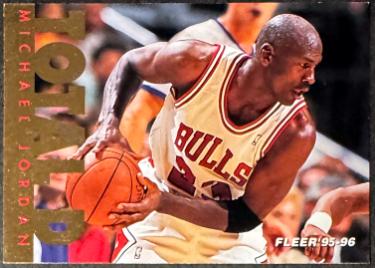 Michael Jordan 1995-96 Fleer Total D Insert Card #3 (Chicago Bulls/HOF/GOAT)