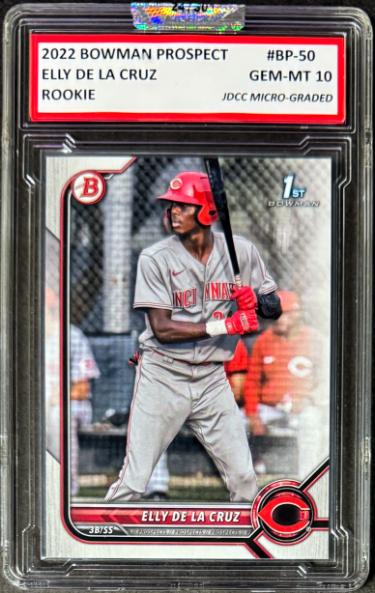 Elly De La Cruz 2022 Bowman Prospects Rookie Card (RC) #BP-50- JDCC Micro-Graded 10 Gem Mint (Cincinnati Reds)