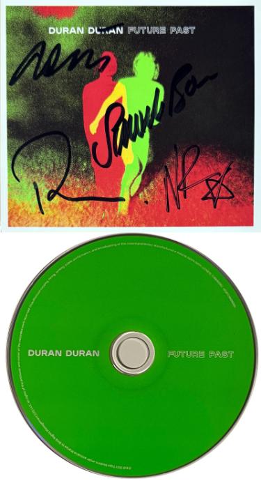 Duran Duran signed 2021 Future Past Art Card/CD- 4-sigs- COA (Taylor/Le Bon/Rhodes/Taylor)