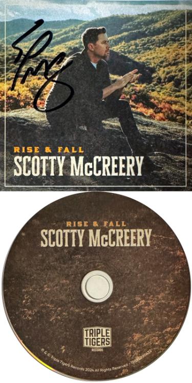 Scotty McCreery signed 2024 Rise & Fall Album Cover Booklet/CD & Case- COA