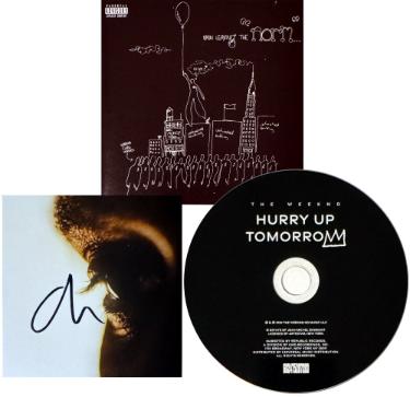 The Weeknd signed 2025 Hurry Up Tomorrow 3.75x3.75 Art Card Insert/ w/ Frank Miller Album Cover w/ Brand New CD/Case- COA