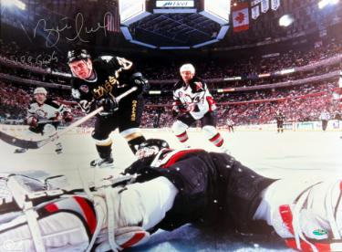 Brett Hull signed Dallas Stars NHL Licensed 16x20 Photo 99 GWG- Steiner Sports Hologram/COA (Stanley Cup Champion)