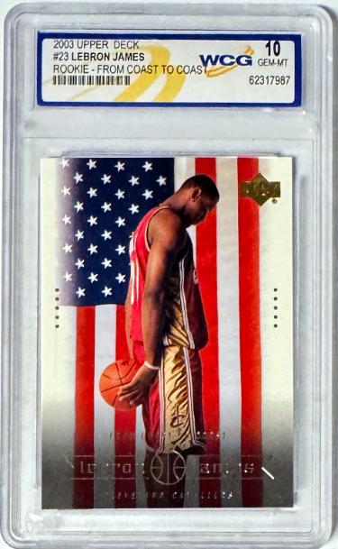 LeBron James 2003 Upper Deck From Coast To Coast Rookie Card (RC) #23- WCG 10 Gem Mint (Cleveland Cavaliers)