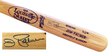Jim Palmer Signed Louisville Slugger 125 Player Model S2 Pro 35 Natural Baseball Bat COA/HOF/CY/GG