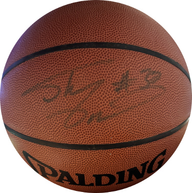 Shaquille O'Neal Signed Spalding NBA I/O Composite Basketball #32- Beckett Rev (Lakers/HOF/4X NBA Champ)