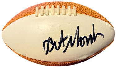 Art Monk signed Mini Football (5.5 inch) Imperfect - COA (Washington/HOF/Syracuse Orange)