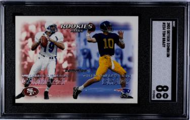 Tom Brady 2000 Skybox Dominion Rookie Card (RC) #234- SGC Graded 8 NM-MT (New England Patriots)