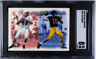 Tom Brady 2000 Skybox Dominion Rookie Card (RC) #234- SGC Graded 8 NM-MT (New England Patriots)
