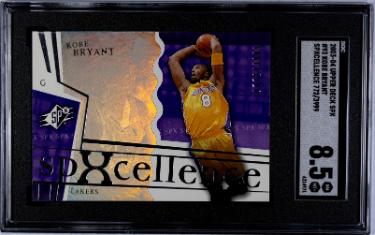 Kobe Bryant 2003-04 Upper Deck SPxcellence Card #93- 772/3999- SGC Graded 8.5 NM-MT+ (Los Angeles Lakers/HOF)