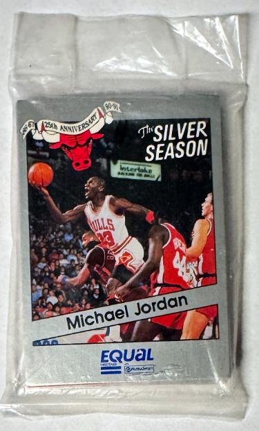 1990-91 Star Equal Chicago Bulls Silver Season Factory Sealed Set (16) w/ Jordan