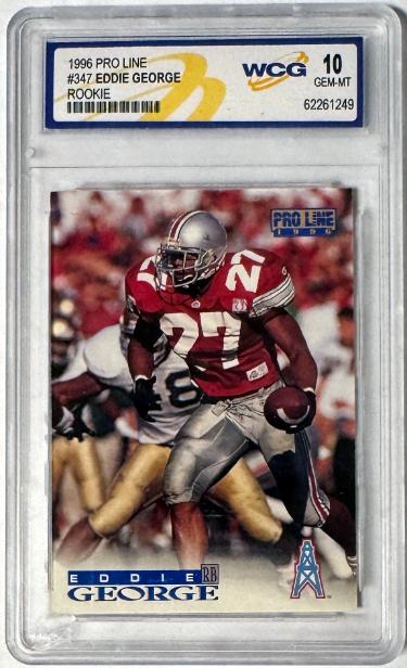 Eddie George 1996 Pro Line Rookie Card #347- WCG Graded 10 Gem Mint (OSU/Oilers/Titans)