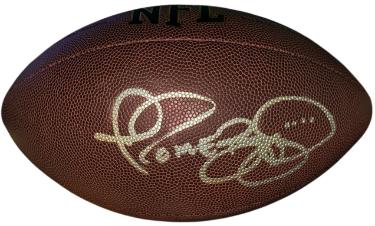 Jerome Bettis signed Wilson NFL Rep Football- The Bus 36 Hologram (Pittsburgh Steelers/HOF)