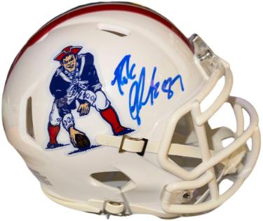 Rob Gronkowski signed New England Patriots Riddell TB Speed Mini Helmet #87- Gronk Holo