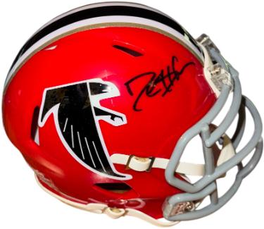 Deion Sanders signed Atlanta Falcons Riddell TB Speed Mini Helmet- Fanatics Holo