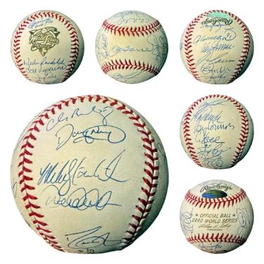 New York Yankees 2000 World Series Champs Team signed MLB Baseball 24 sigs- Steiner (Deter Jeter/Joe Torre)