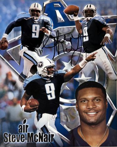 Steve McNair signed Tennessee Titans Air McNair NFL Collage 8x10 Photo #9- Beckett Review
