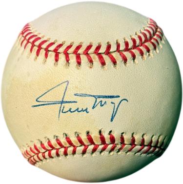 Willie Mays signed Rawlings Official National League RONL Baseball toned- COA (Giants/HOF)