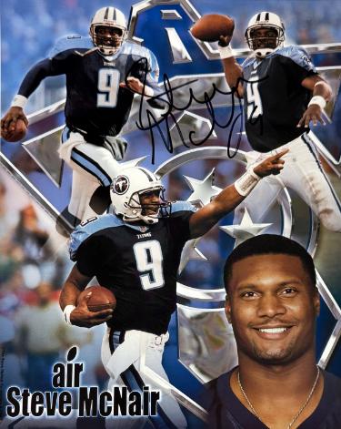 Steve McNair signed Tennessee Titans Air McNair NFL Collage 8x10 Photo #9- Beckett Review