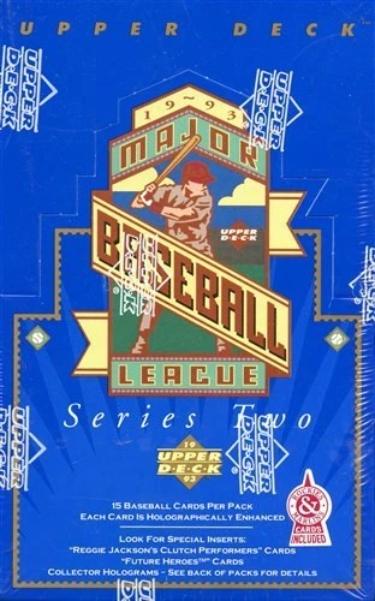 1993 Upper Deck Series Two Baseball Factory Sealed Box- 36 Packs/15CPP- Derek Jeter RC