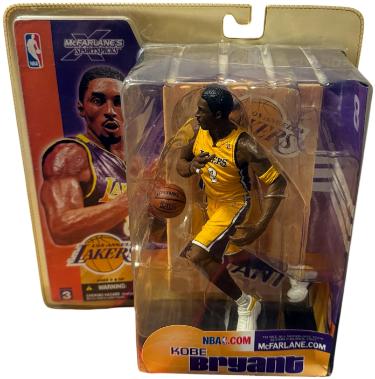 Kobe Bryant 2003 McFarlane NBA Series 3 Figure Yellow Variant Jersey- Unopened- Storage Wear/Scuffs