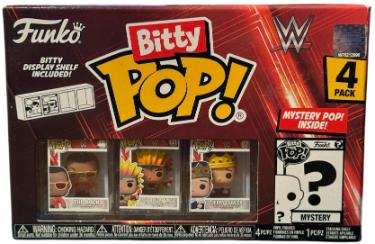 Funko Bitty Pop! WWE Mini Collectible Toys Mystery 4-Pack The Rock/Ricky "the Dragon" Steamboat/Jerry Lawler