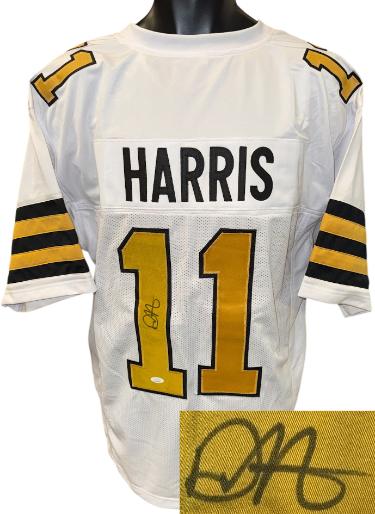 Deonte Harris signed New Orleans Custom Stitched Pro Style Football Jersey- JSA Witnessed