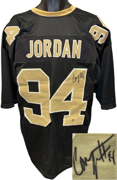 Cam/Cameron Jordan signed New Orleans Custom Stitched Pro Style Football Jersey #94- Beckett Witnessed