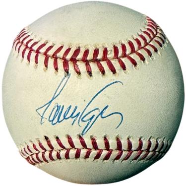 Javy Lopez signed Rawlings Official League Baseball imperfect- COA (Atlanta Braves)