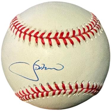 JD/J.D. Drew signed Rawlings Official National League Baseball toned- COA (Cardinals/Braves)