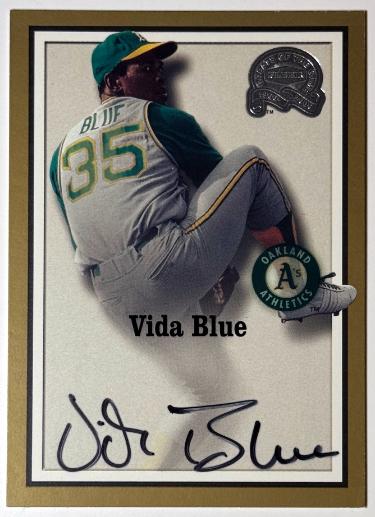 Vida Blue signed 2000 Fleer Greats of the Game Certified On Card Auto (Oakland A's)
