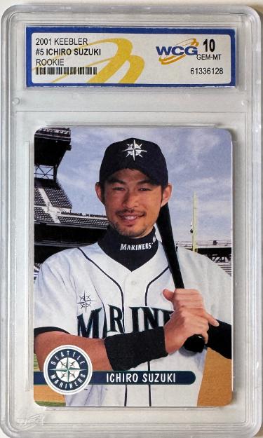 Ichiro Suzuki 2001 Keebler Rookie RC Card #5� WCG Graded 10 Gem Mint (Seattle Mariners)