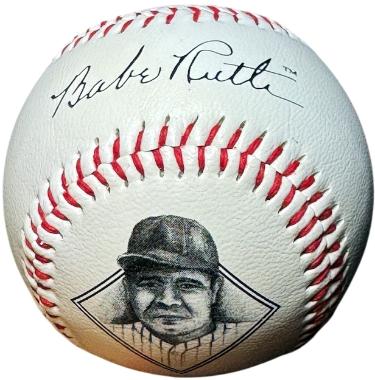 Babe Ruth New York Yankees Commemorative Facsimile Baseball- NEW