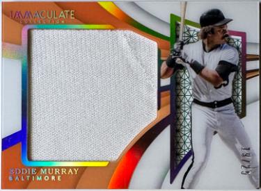 Eddie Murray 2018 Immaculate Collection Materials Jumbo Jersey Card #SBJ-EM- /25 (Baltimore Orioles)