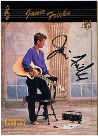 Janie Fricke signed 1992 Country Classics On Card Auto #55 Collect-A-Card (ACM Licensed)