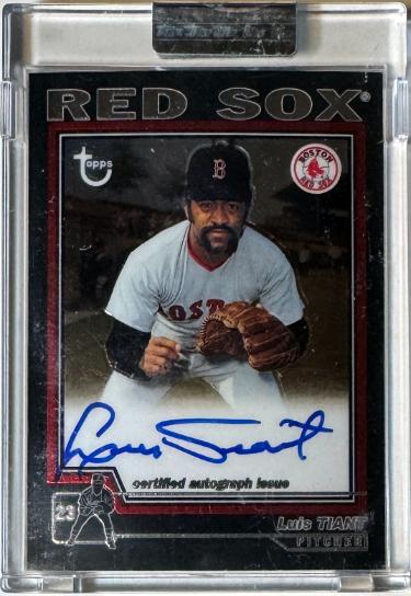 Luis Tiant signed 2004 Topps Retired Signature Edition On Card Auto #TA-LT Topps Factory Sealed (Boston Red Sox)