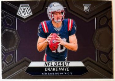 Drake Maye 2024 Panini Mosaic NFL Debut Rookie Card RC #273 (New England Patriots)