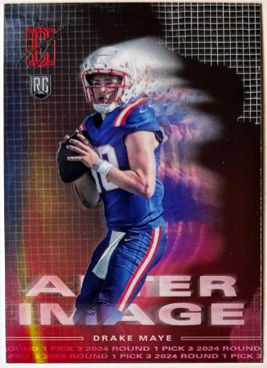 Drake Maye 2024 Topps Signature Class Alter Image Rookie Card RC #AI- 8 (New England Patriots)